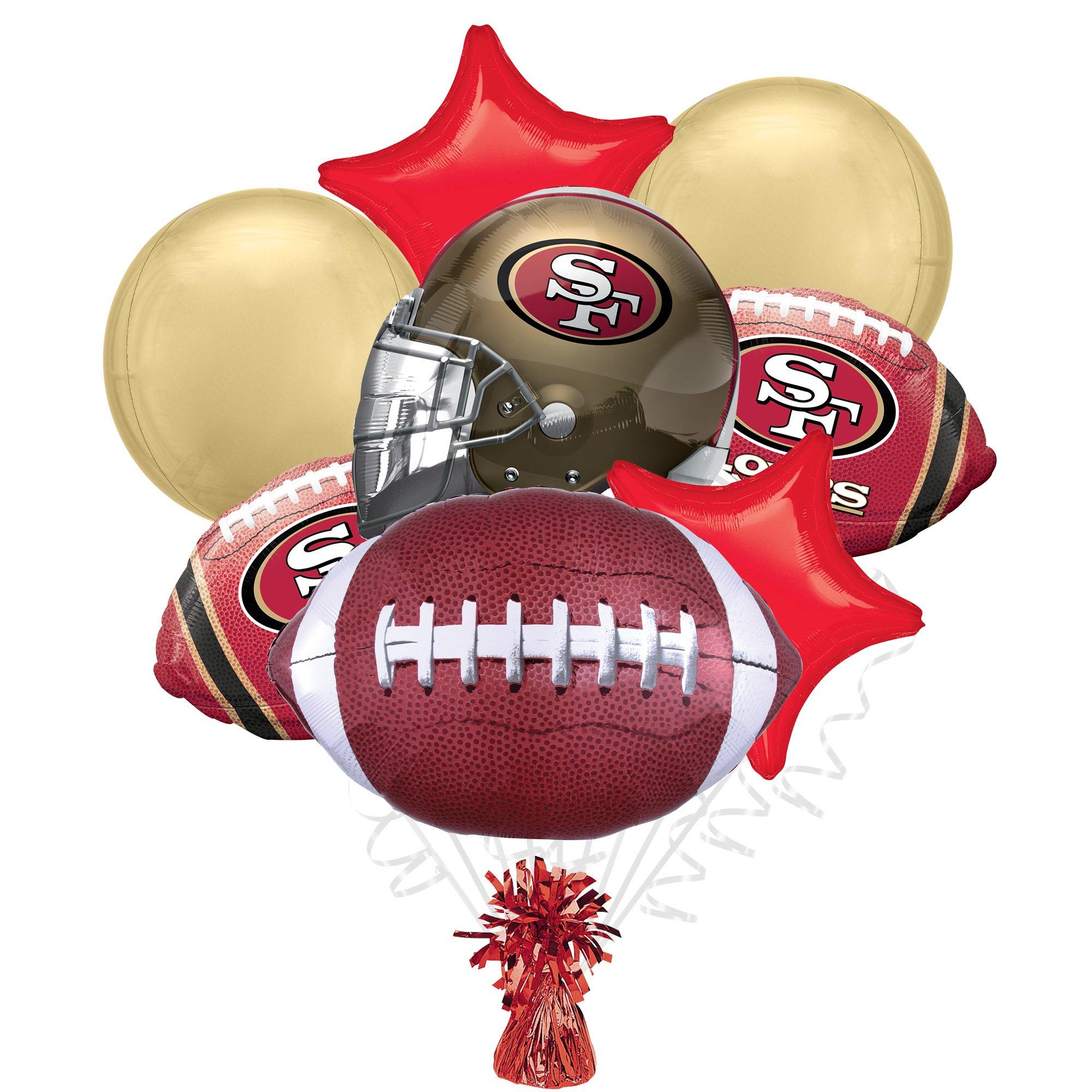 San Francisco 49ers Foil Balloon Bouquet